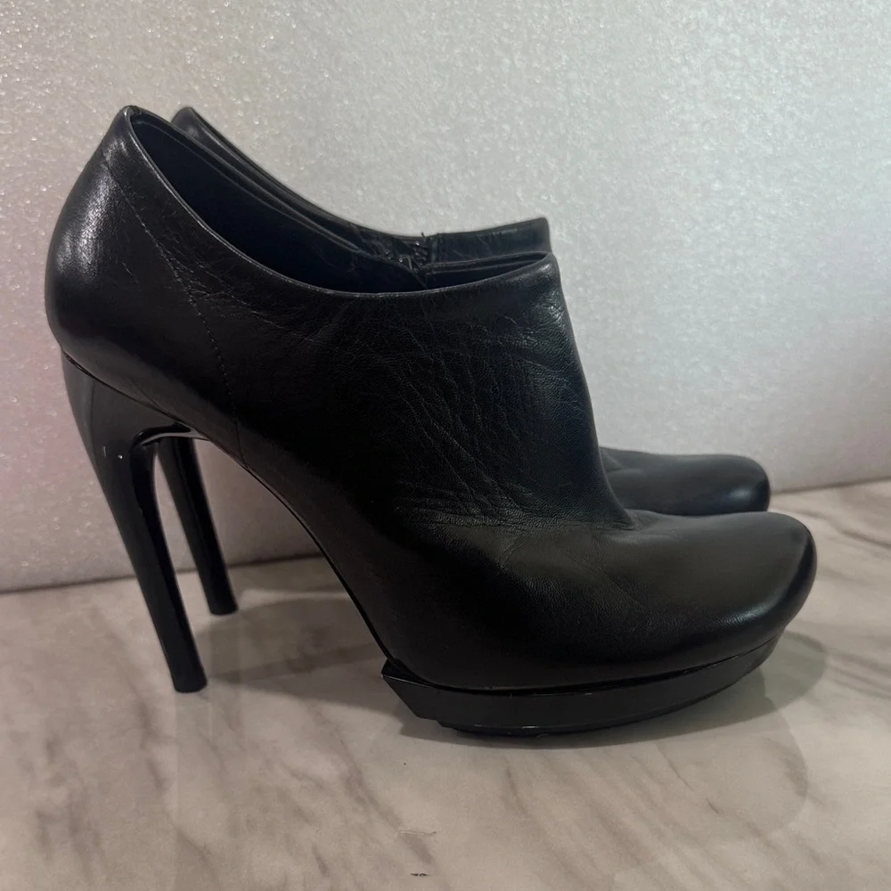 Balenciaga Sleek Black Ankle Booties size 7.5